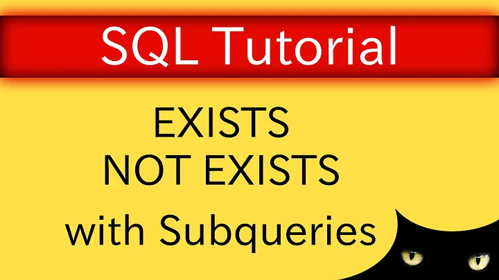 SQL Tutorial - NOT EXISTS | Database Tutorial 5i