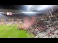 Sevilla lifting trophy Sevilla - Benfica Europa League Final 2014