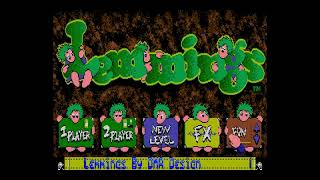 Lemmings (Atari ST) Full Playthrough