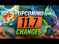 MASSIVE CHANGES: NEW BUFFS & NERFS Coming in Patch 11.7 - League of Legends