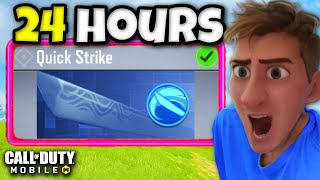 I Used QUICK STRIKE for 24 HOURS in COD MOBILE 🤯