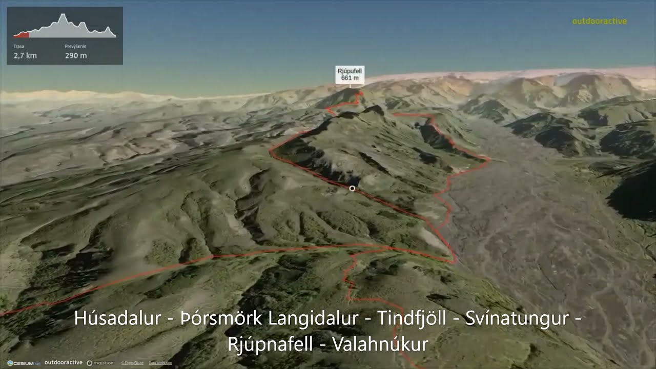 Húsadalur - Þórsmörk Langidalur - Tindfjöll - Svínatungur - Rjúpnafell – Valahnúkur ∆ hiking trails — Þórsmörk Langidalur — video poster