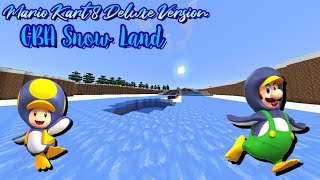 GBA Snow Land-Minecraft Mario Kart Super Circuit (Mario Kart 8 Deluxe Version)