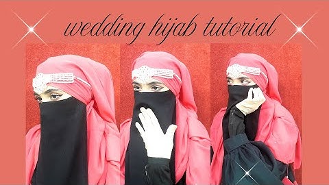 Wedding hijab tutorial 💞 || hijab tutorial for wedding 💍 || by Hannah shah