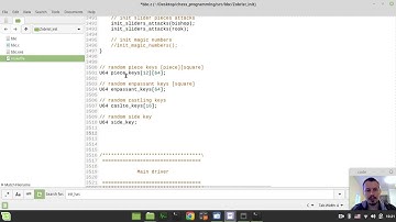 Bitboard CHESS ENGINE in C: Zobrist HASHING (initialize random keys)