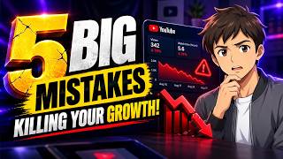 Full 5 MISTAKES That Are KILLING Your youtube Growth 🚫 | New YouTubers Must Avoid! Guide