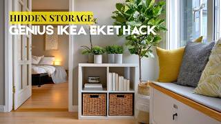 Tiny Apartment Tour | IKEA EKET Hacks for Hidden Storage in Small Renter-Friendly Apartments