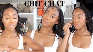 CHIT CHAT GRWM *summer makeup routine* | WHERE I&#39;VE BEEN + CONTENT IS COMING | rainstewart