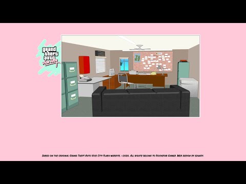 Grand Theft Auto Vice City Flash Website recreated in HTML5 - classicgtasites.com/vicecity