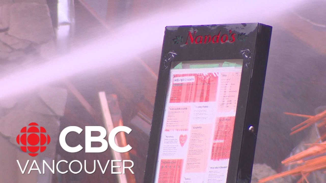 Huge fire destroys 4 businesses in Vancouver's Kerrisdale area