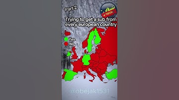 Trying To Get a Sub From Every European Country #europe #countries  #shorts