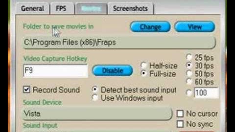 How to use Fraps for recording your pc game in high quality!