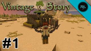 Vintage Story 1.22 [EP1] | Building In The Rainy Jungle | Starting out! | Longplay / Gameplay