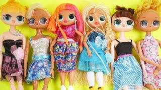 Omg Giant Fake Lol Surprise Dolls Get Dressed In Barbie Ultimate Closet -  Youtube