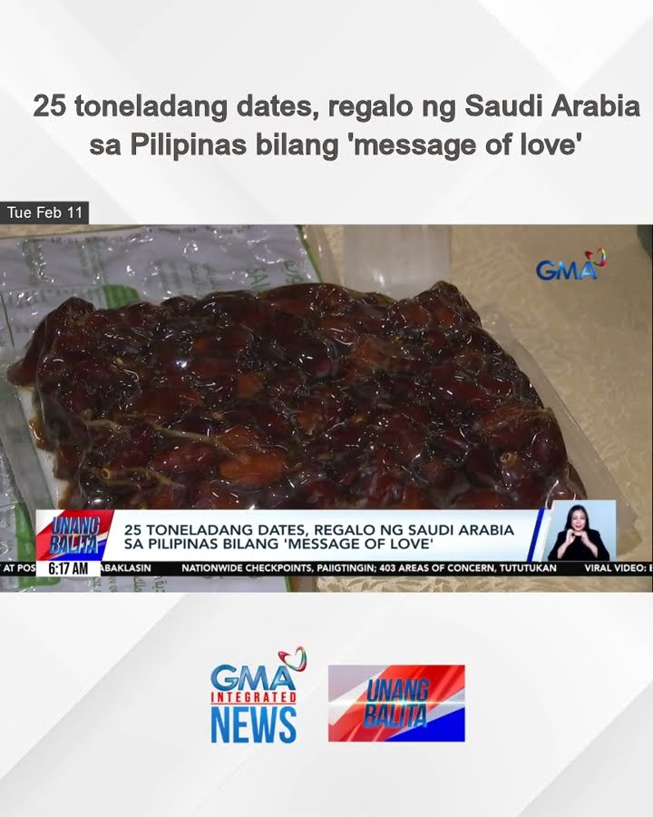 25 toneladang dates, regalo ng Saudi Arabia sa Pilipinas bilang 'message of love' | Unang Balita