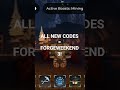 ALL NEW CODES THE FORGE #theforge #code #roblox #update