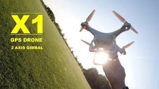 X1 GPS Drone with 2 Axis Camera Gimbal - Looks like a mini Phantom 4 Pro