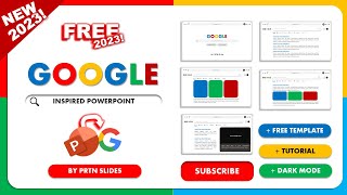 FREE Google Inspired PowerPoint Template 2023