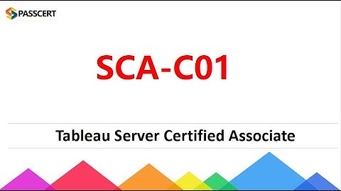 Tableau Server Certified Associate SCA-C01 Dumps