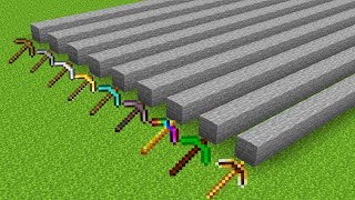 Which pickaxe is faster in Minecraft?
