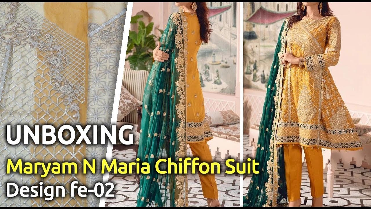 New MARYUM N MARIA Chiffon Suit 2019 