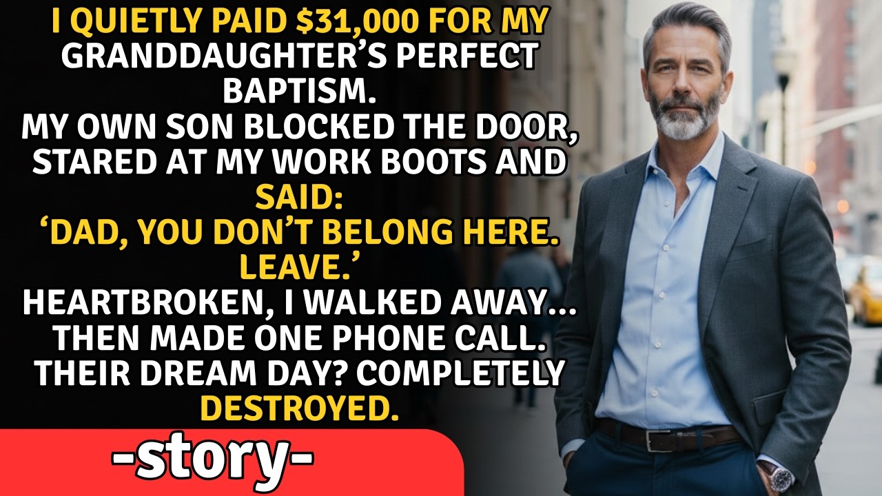 I Paid $31,000 For My Granddaughter’s Baptism… My Son Said I Don’t Belong