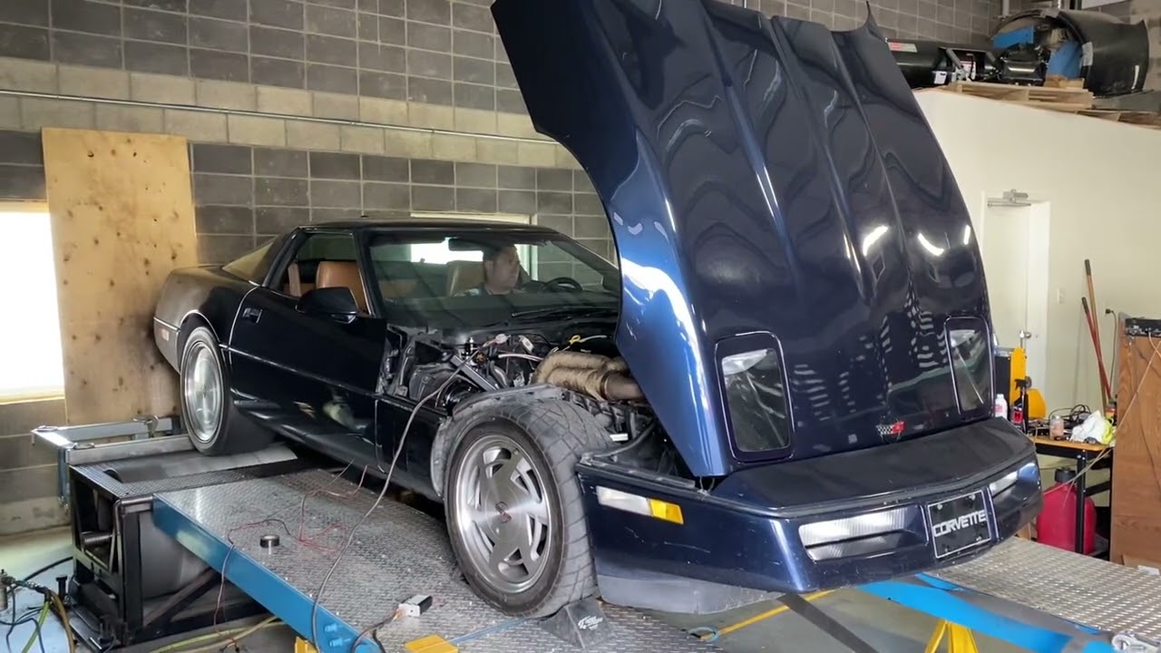 LS swapped C4 Corvette on Dyno YouTube