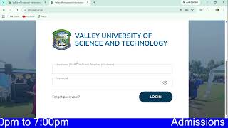 How to access to VUST MIS or Students Academic Portal