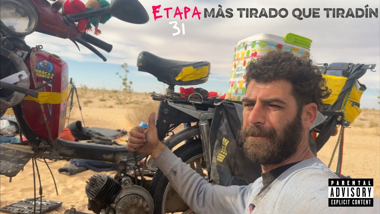 En VESPINO Madrid-Dakar. Etapa 31/ La gripada.