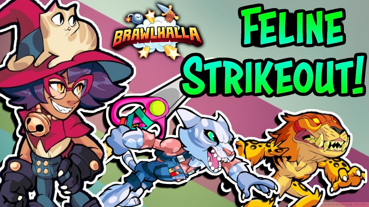 Feline Strikeout • Brawlhalla Cat Legends Only! • 1v1 Gameplay