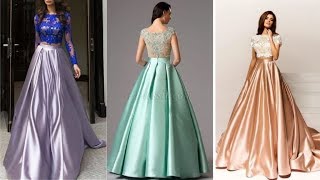 stylish silk satin maxi dresses ...