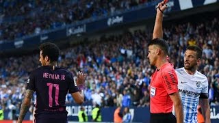 Neymar Red Card vs Malaga 4/9/2017