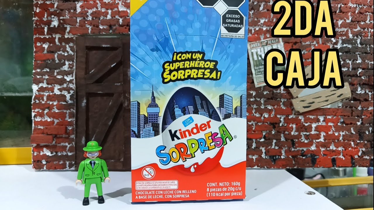 Abriendo otra caja de kinder sorpresa DC Playmobil 