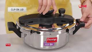 Ezmall Online Shopping | Prestige Clip on Pressure Cooker With 5Ltr. and 3Ltr. Capacity screenshot 1