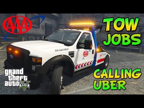 AAA towing and calling Uber - Simulation gameplay -  EP. 17 (GTA 5: LSPDFR GAMEPLAY)