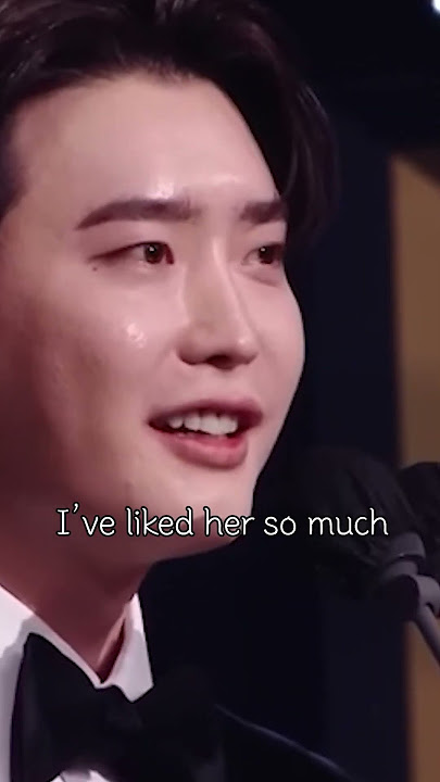 [ENG] Lee Jong Suk's Acceptance Speech Referring To IU🏆💌 #Shorts (Subscribe to Me for More Videos)