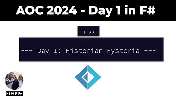 Advent of Code 2024 in F# - Day 1
