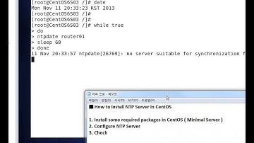How to install NTP Server in CentOS