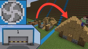 Working doors, spinning fans and self building houses! Minecraft Structure block tutorial