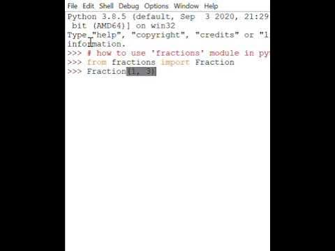 How to calculate fractions in python, super easy! - YouTube