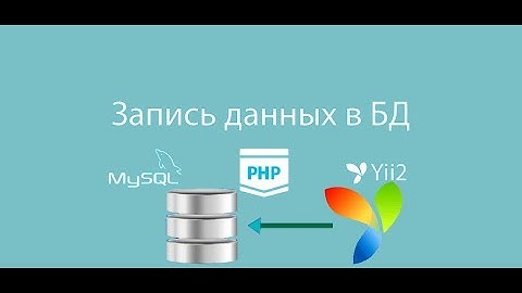 Yii2 Редактируем строку таблицы. Сохранение данных в базу данных