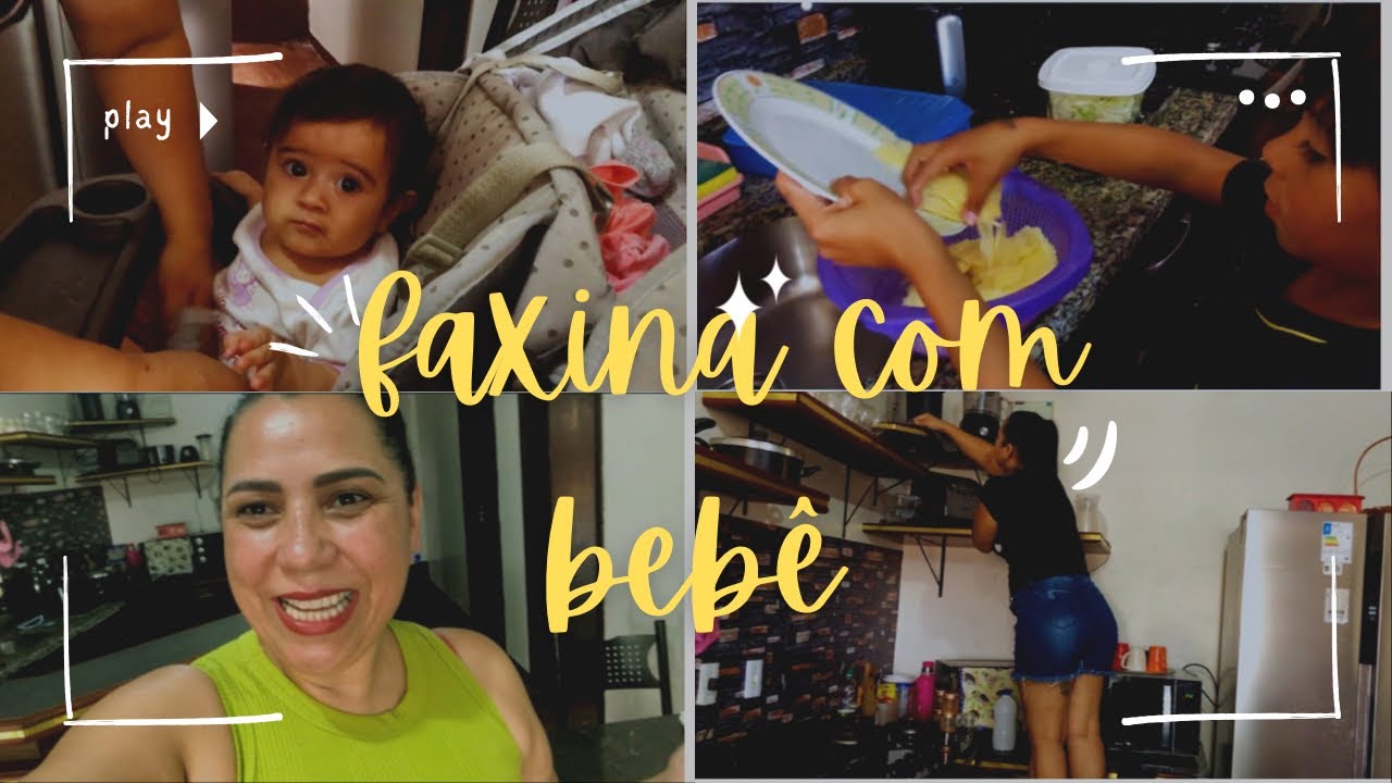 FAXINA+BEBÊ+ALMOÇO/ sem ele não teria conseguido