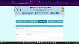 How to apply for B- SID | Biometric Seafarer Identity Document Application Process screenshot 5