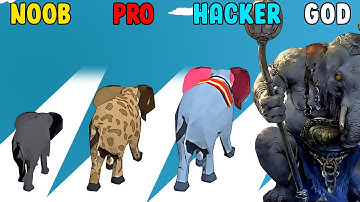 NOOB vs PRO vs HACKER in Animal Transform:Epic Race 3D | GokuNoob