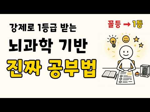 평범한 사람도 1등급되는 진짜 공부법 (뇌과학 기반)