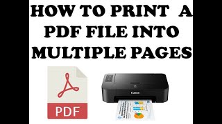 HOW TO PRINT PDF INTO MULTIPLE PAGES