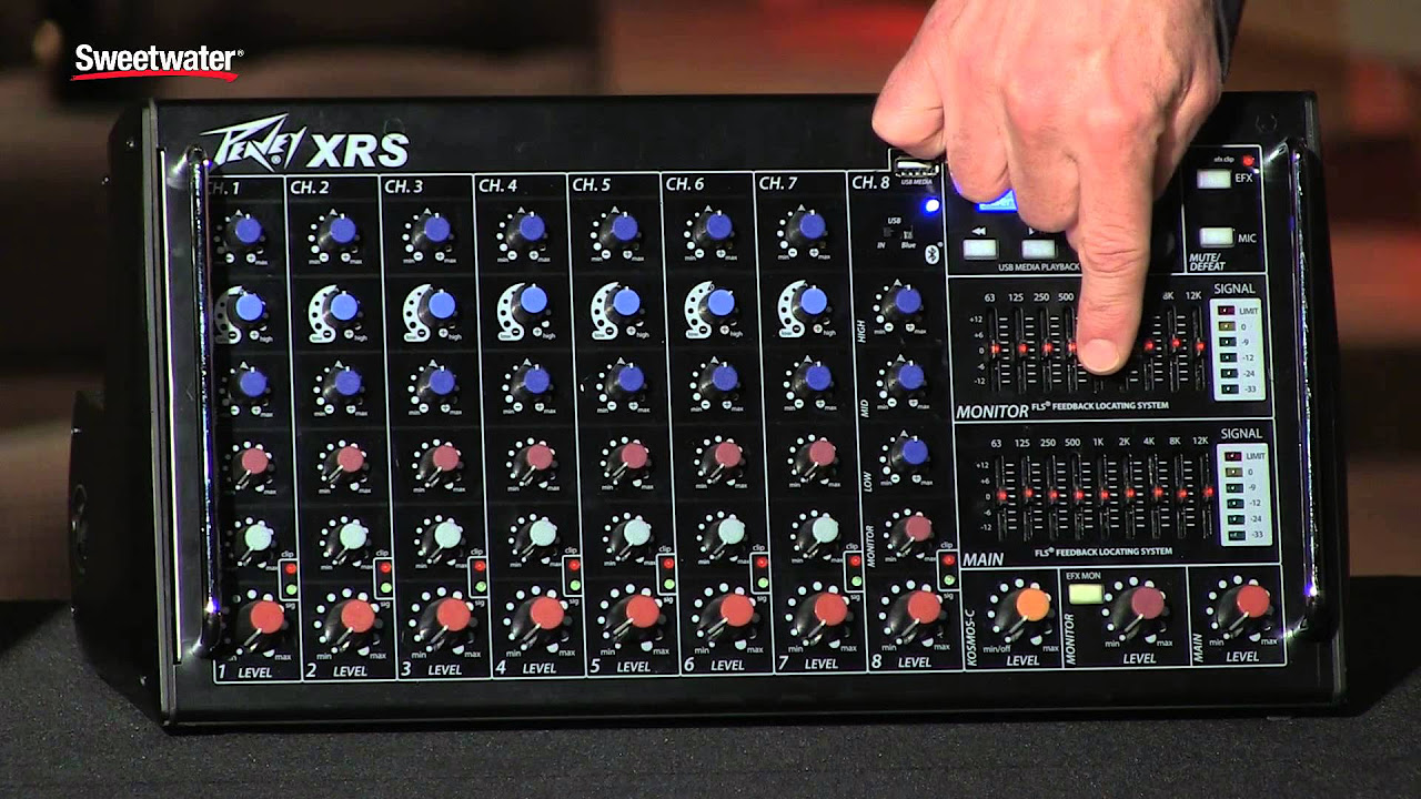 Peavey XR 1220 Powered Mixer - Peavey XR1220 - YouTube