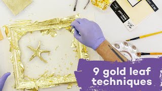 9 gold leaf techniques