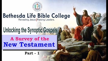 ✨Unlocking the Synoptic Gospels: Matthew, Mark & Luke | Bethesda Life Bible College  #biblecollege