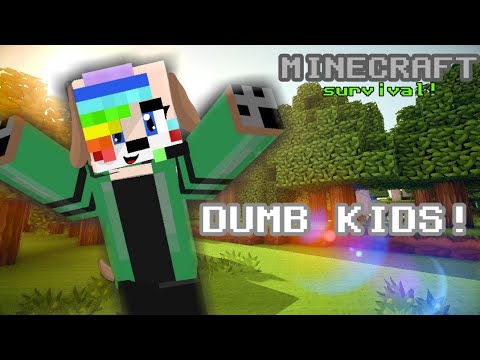 Dumd Kidz! Minecraft survival server episode 1! - YouTube